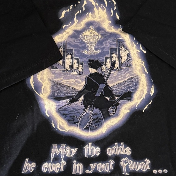 Rare! Crossover Harry Potter and The Hunger Games t-shirt - Picture 1 of 4